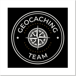 Geocaching team logo round Posters and Art